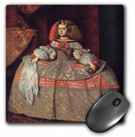3dRose LLC 8 x 8 x 0.25 Inches Mouse Pad, The Infanta Margarita, C 1658-60 by Diego Velazquez De Silva (mp_170057_1)