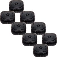 8 Pack Water Leak Detector - 95 Db Flood Detection Alarm Sensor for Bathrooms, Basements, and Kitchens by Mindful Design (Black)