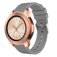 ZSZCXD Compatible for Samsung Galaxy Watch 42mm, 20mm Width Silicone Replacement Strap Wristband WatchBand for Samsung Galaxy (42mm) SM-R810/SM-R815 (Grey, 20mm Width)