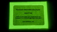 Glow in The Dark Pigment Powder - 12g - Neutral and Fluorescent Colors (Fluorescent Yellow)