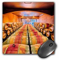 3D Rose"USA Washington Red Mountain. Barrel Cellar in Washington Winery." Matte Finish Mouse Pad - 8 x 8" - mp_207271_1