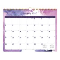 Blueline 2020 Monthly Wall Calendar, Paintstroke Design, 11 x 8 Inches, Passion (C172123-20)