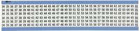 Brady WM-34-66-VP Repositionable Vinyl Cloth (B-500), Black on White, Consecutive Numbers Wire Marker Card (5 Cards)