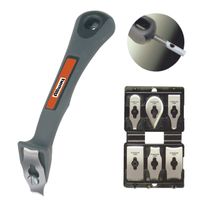 Allway Tools Soft Grip Contour Scraper Set with 6 Blades