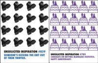 Quiplip UI71206PCK Unsolicited Inspiration Greeting Cards White 6 Pack