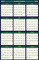 House of Doolittle 2018 - 2019 Four Seasons Wall Calendar, Reversible, 24 x 37 Inches, January - June (HOD390-19)