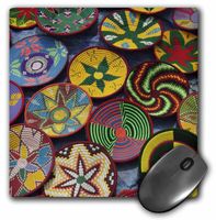 3dRose LLC 8 x 8 x 0.25 Inches Mouse Pad, Ethiopia: Tigray, Axum, Woven Baskets, Market-Af16 Ajn0250 - Alison Jones (mp_73334_1)
