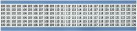 Brady TWM-100-124-PK Low-Profile Glossy Vinyl-Coated Polyester (B-702), Black on White, Consecutive Numbers Wire Marker Card (25 Cards)