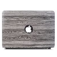 MacBook Pro 15 Inch Case with Retina Display (NO CD-ROM Drive), YMIX [Wood Grain] Folio Protective Case Smooth Hard Plastic Shell Rubberized Case Cover for Model A1398 (WG G)