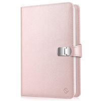 Fintie Wallet Photo Album for Fujifilm Instax Wide 300, Polaroid OneStep 2-64 Pockets (Snap Fastener) Album, Compatible with Polaroid POP, Originals 600 Camera 3.5x4.5 Inch Film (Rose Gold)