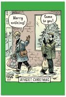 NobleWorks 'Atheist': Funny Christmas Greeting Card with Envelope (C2513XSG)