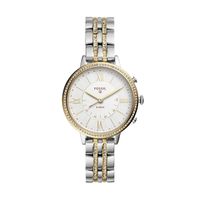 Fossil Women's Jacqueline Two-Tone Stainless Steel Hybrid Smartwatch, Color: Silver, Gold (Model: FTW5035)