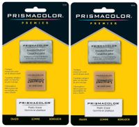 Sanford 2-PACK - Prismacolor Premier Eraser Set - Kneaded, ArtGum and Plastic Erasers, Set of 3