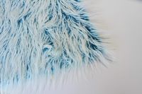 Faux Mongolian Fur Photography Prop, Newborn Prop, Basket Stuffer, Layering Blanket, Rug (Medium, 20"x36", Frosted Turquoise)