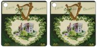 3dRose Erin Go Braugh Blarney Castle (Vintage) - Key Chains, 2.25 x 4.5 inches, set of 2 (kc_42897_1)
