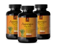 Brain Supplements for Memory and Focus - Asparagus Young Shoots Extract 600 MG - Pure and Potent Ingredients - Digestion Capsules - 3 Bottles 300 Capsules