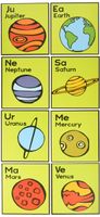 Teacher Building Blocks The Teacher Table, Icon Cutouts, Planets, (8 Cut-Outs) by Enygala Flomo