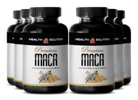 Maca and tribulus - Premium MACA 1300MG - Increase Sexual Satisfaction (6 Bottles)