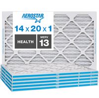 Aerostar Home Max 14x20x1 MERV 13 Pleated Air Filter, Made in the USA, 6-Pack