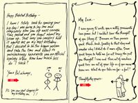 Quiplip Handwritten Yours Truly Birthday Cards, 6-Pack (YT05146PCK)