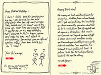 Quiplip Handwritten Yours Truly Birthday Cards, 6-Pack (YT05106PCK)