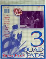 Norcom Gum Top Pad, 8.5 x 11 Inches, 50 Sheets, White (3-Pack) (78814-8)