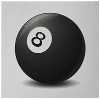 3dRose  No. 8 Pool Ball - Greeting Cards, 6 x 6 inches, set of 12 (gc_38264_2)