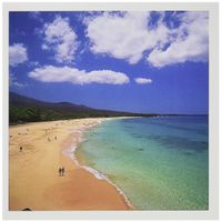 3dRose Makena Beach, Makena, Maui, Hawaii, USA - US12 DPB1401 - Douglas Peebles - Greeting Cards, 6 x 6 inches, set of 12 (gc_89715_2)