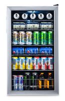 NewAir Beverage Cooler and Refrigerator, Mini Fridge with Glass Door, Perfect for Soda Beer or Wine, 126-Can Capacity, AB-1200