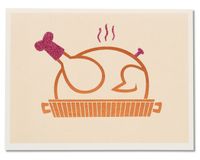American Greetings Overeating Thanksgiving Card with Glitter