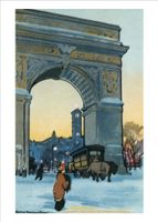Nouvelles Images XDB 472 Holiday Boxed Note Card Set - Washington Arch, Robinson-Elmer (XDB 472)
