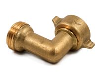 Camco 90 Degree Hose Elbow- Eliminates Stress and Strain On RV Water Intake Hose Fittings, Solid Brass (22505)