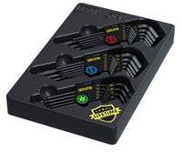 LEXIVON Master Wrench Key Set, 35-Piece Long Arm Ball End Hex Keys | 3-Pack Metric/SAE & Star, Industrial Grade S2 Alloy Steel (LX-131)