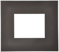 8x9 Cinder / Charcoal Custom Mat for Picture Frame with 4x5 opening size (Mat Only, Frame NOT Included)