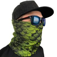 GOT Sports Fishing Mask Camo Headwear - Works as Fishing Sun Mask, Neck Gaiter, Headband, Bandana, Balaclava - Multifunctional Breathable Seamless Microfiber (Largemouth Bass)