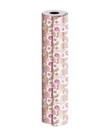 Jillson Roberts 208'x24" Bulk 1/4 Ream All-Occasion Floral Recycled Gift Wrap, Paisley (B393-24.25)