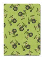 Tree-Free Greetings Eco Journal, 5.5 x 7.5 Inches, 160 Ruled Pages with Flexi Cover and Tractors! Art by Debbie Mumm (72294)