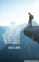 Youth Change Self-Confidence, Self-Realization, Potential, Self-Improvement Poster with Dalai Lama Quote Teaching Material - Poster #695
