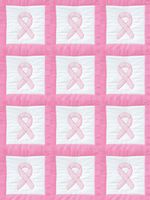 Jack Dempsey Stamped White Quilt Blocks 9"X9" 12/Pkg, Ribbon