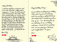 Quiplip Handwritten Yours Truly Birthday Cards, 6-Pack (YT01096PCK)