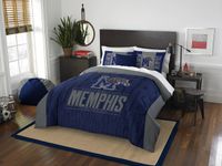 Officially Licensed NCAA Memphis Tigers Modern Take Full/Queen Comforter and 2 Sham Set