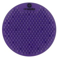 AirWorks AWSFUS234-BX Splash Free Urinal Screen, Vineyard, 0.22 lb, 8" Height, 6" Width, Purple (Pack of 10)