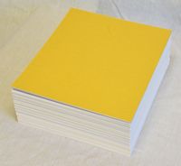 topseller100, Pack of 50 sheets 8x10 UNCUT matboard / mat boards (Gold)