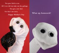 Quiplip Sock Em's Mother's Day + Birthday 6) Greeting Cards