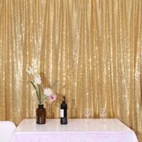 Sparkly Gold PartyDelight Sequin Backdrop, Photography, Christmas Backdrop, 6Ft x 7Ft