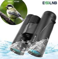 ESSLNB Compact Binoculars for Adults 8X42 IPX7 Waterproof Binoculars BAK4 Roof Prism Binoculars for Bird Watching Hunting
