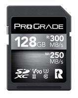 SD Card V90 (128GB) -Up to 250MB/s Write Speed and 300 MB/s Read Speed | for Professional Vloggers, Filmmakers, Photographers & Content Curators -Update Firmware Included - by ProGrade Digital