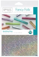 Gina K. Designs for Therm O Web Sparkling Silver Gina K Designs Fancy Foil 6"X8" 12/Pkg