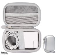 Handy Protective Case for MacBook Air Power Adapter, Also Good for USB C Hub, Type C Hub, USB Multi Ports Type c hub, Featured Compact case for Easy Storage and Protection, mesh Pocket (Space Silver)