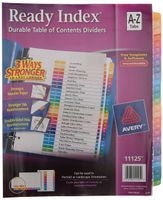 Avery Ready Index Table of Contents Dividers, 26-Tab, 1 Set (11125)